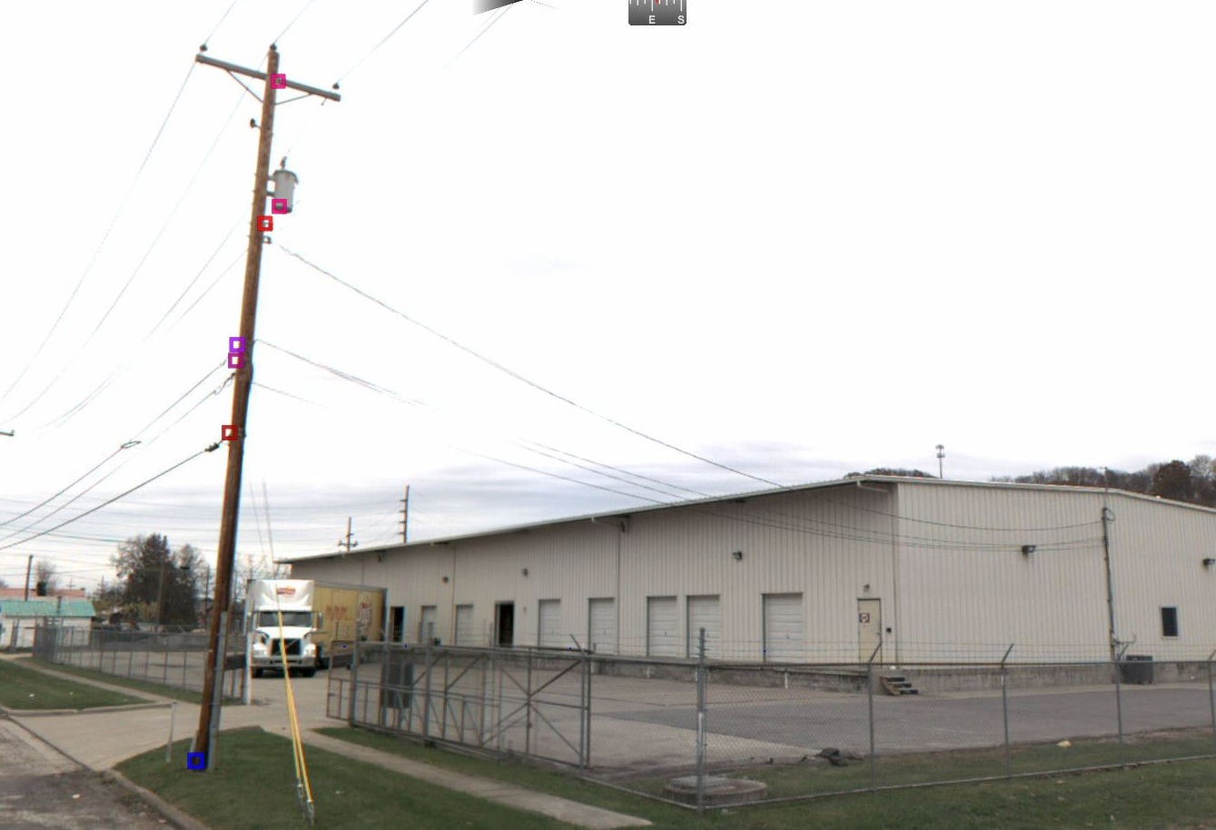 Power Line Digitization- Digitization of power lines and towers using medium density corridor LiDAR data. Accurate location of utility towers can also be obtained.